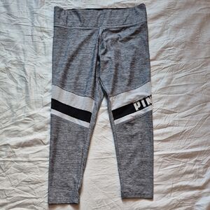 PINK Victoria's Secret Grey Crop Leggings- L